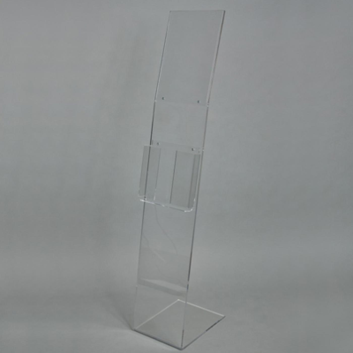 Acrylic visual with brochure holder