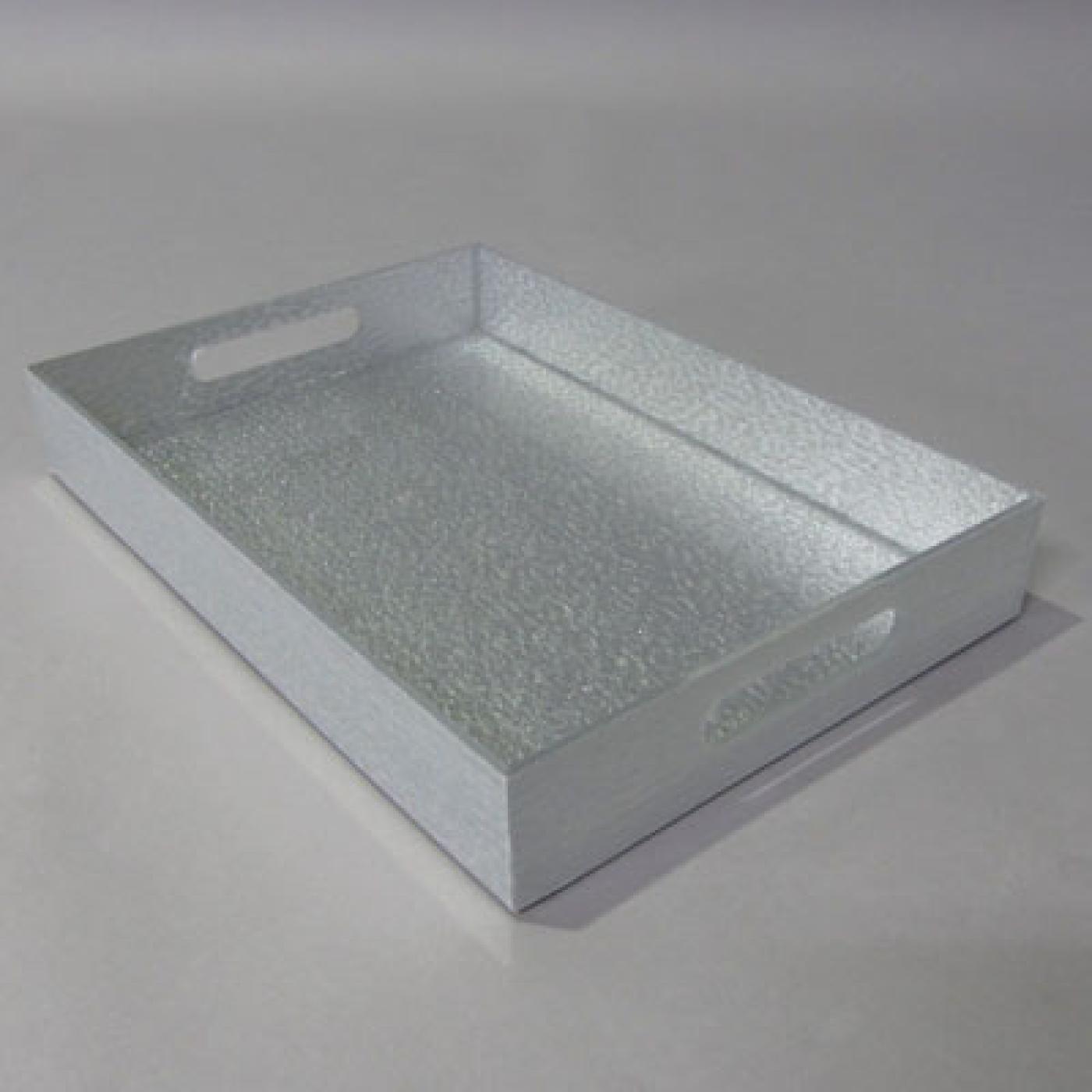 Tray with cut-out handle