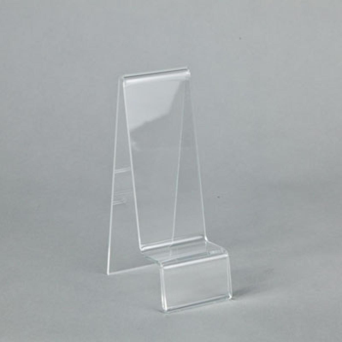 Universal acrylic label easel