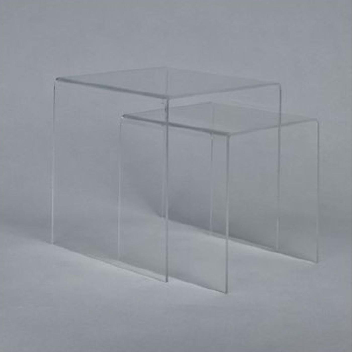 Square acrylic nested display stand (2 pcs)