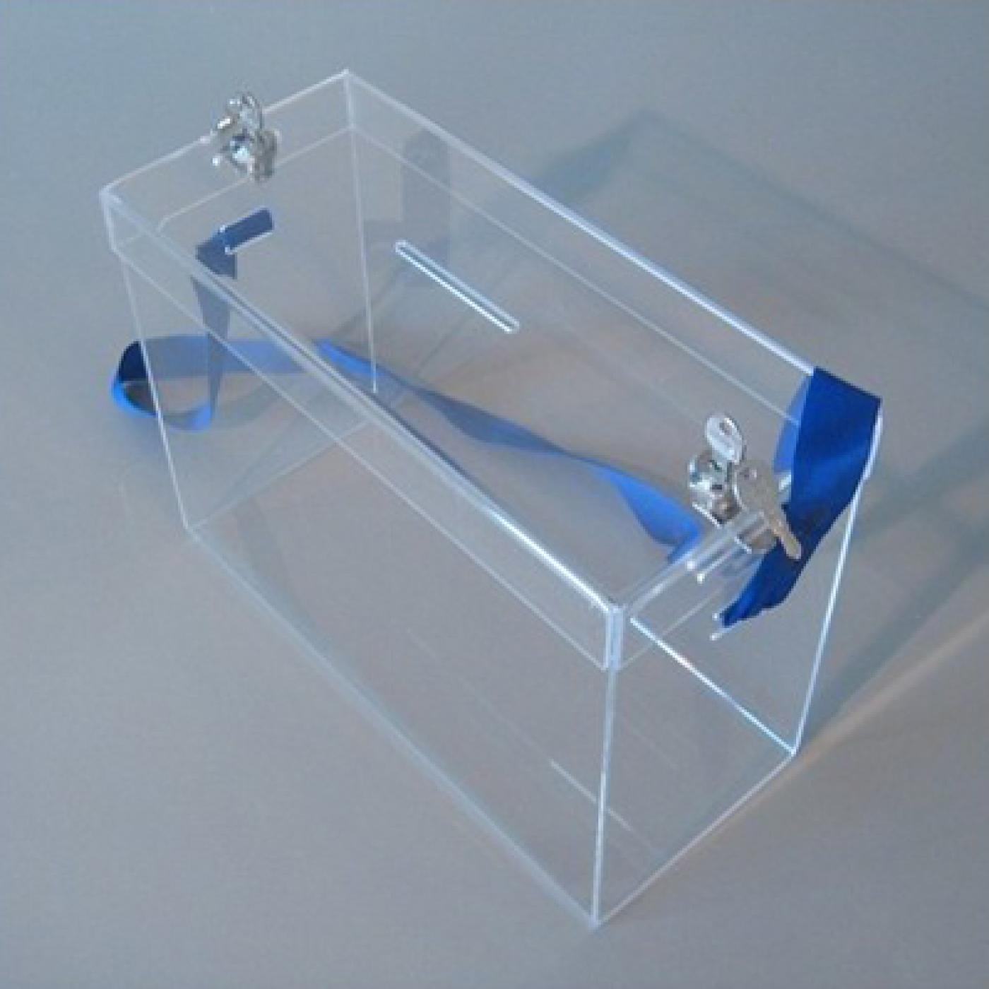 Urne Acrylique Portable Avec Serrure